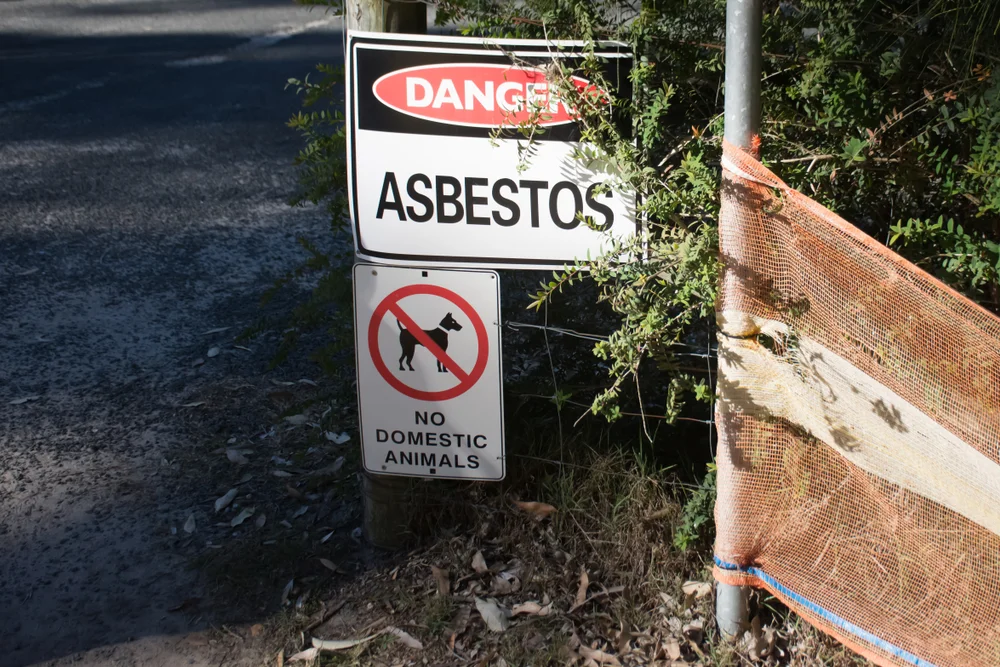 Asbest Warnschild Sicherheitsticker
